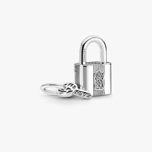 Pandora Silver Padlock and Key Charm